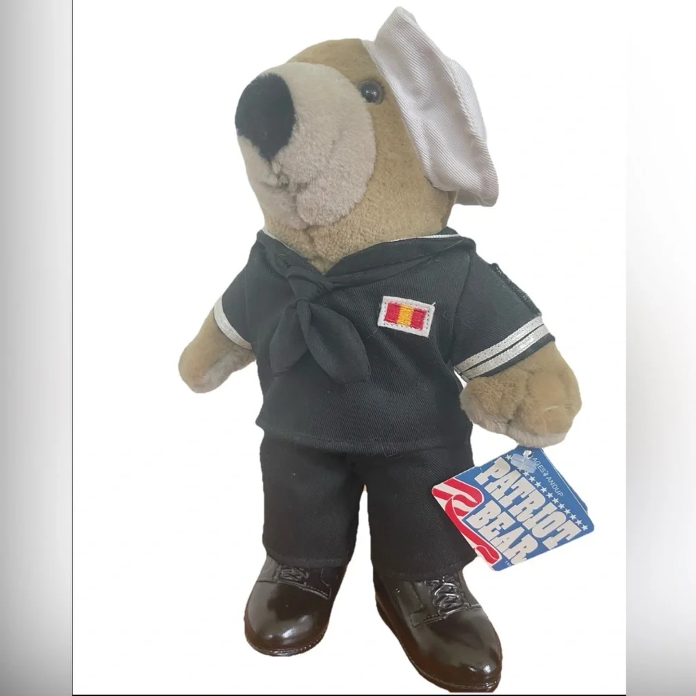 Vintage 1994 Patriot‎ Bear Marine Teddy Bear plushie Limited edition Collectible